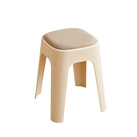Mochi-B Padded Stackable Plastic Square Stool