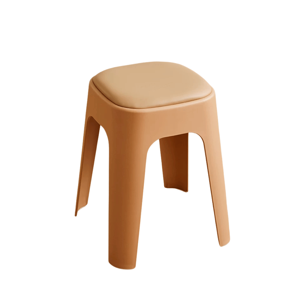 Mochi-B Padded Stackable Plastic Square Stool