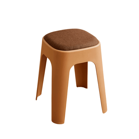 Mochi-B Padded Stackable Plastic Square Stool