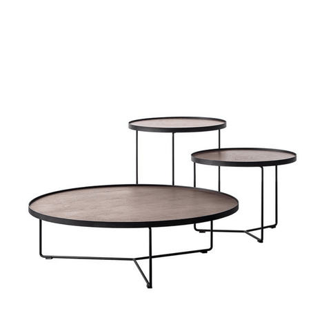 HT08 Modern Round Coffee Side Table Combo