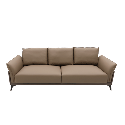 Monte Three Seater Modern Luxury Office Leather Lounge Sofa