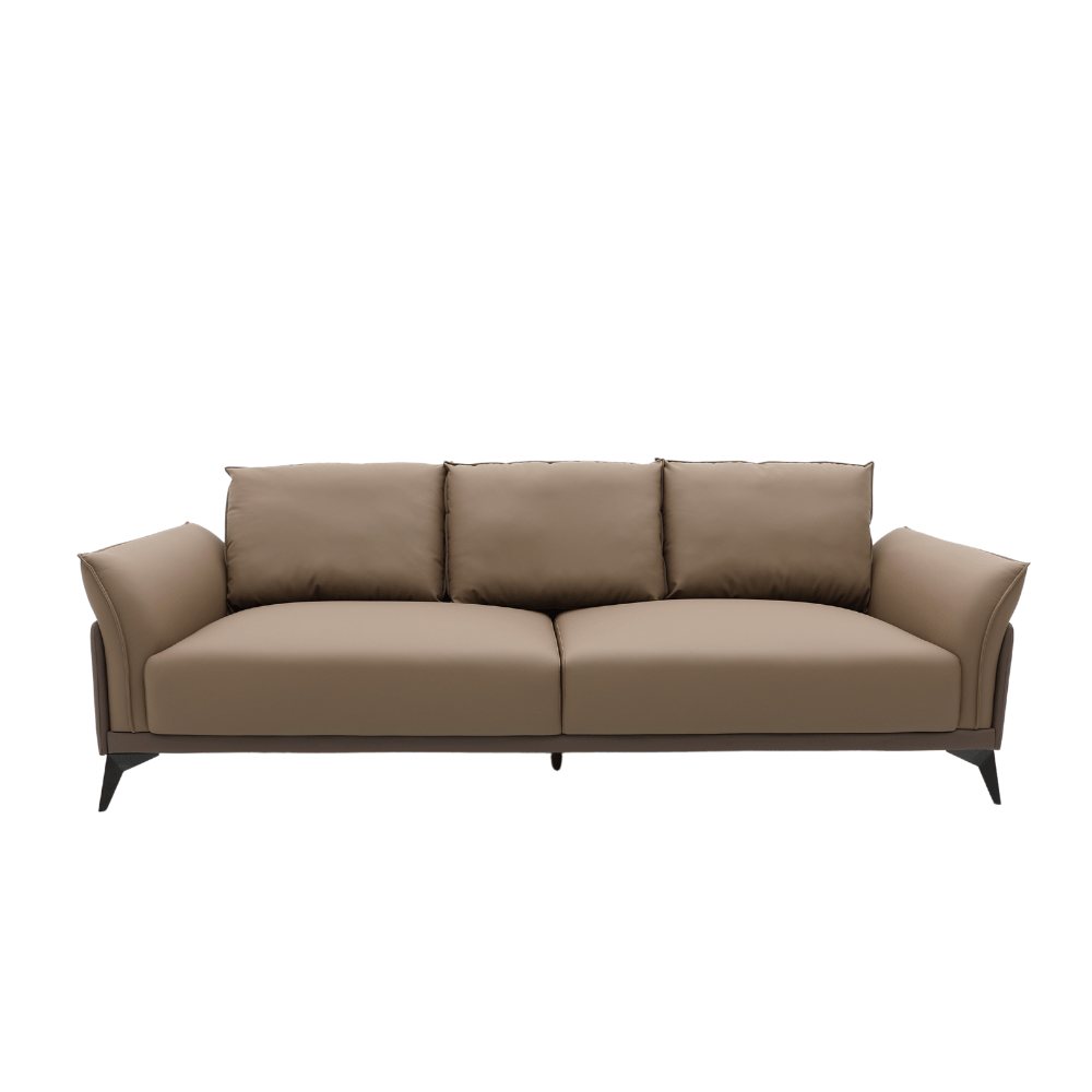 Monte Three Seater Modern Luxury Office Leather Lounge Sofa