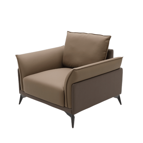 Monte Single Seater Modern Luxury Office Leather Lounge Sofa