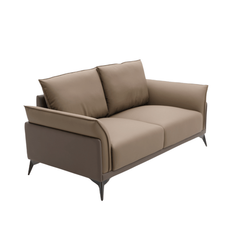 Monte Two Seater Modern Luxury Office Leather Lounge Sofa