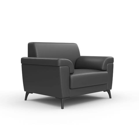 Nigel Single Seater Leather Commercial Sofa