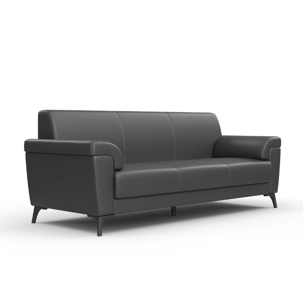 Nigel Three Seater Leather Commercial Sofa
