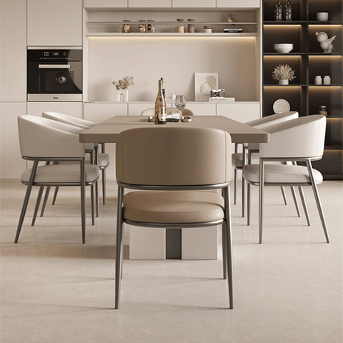 Noble Luxury Solid Wood Fabric Dining Chair