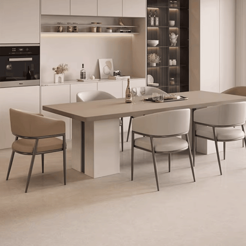 Noble Luxury Solid Wood Fabric Dining Chair