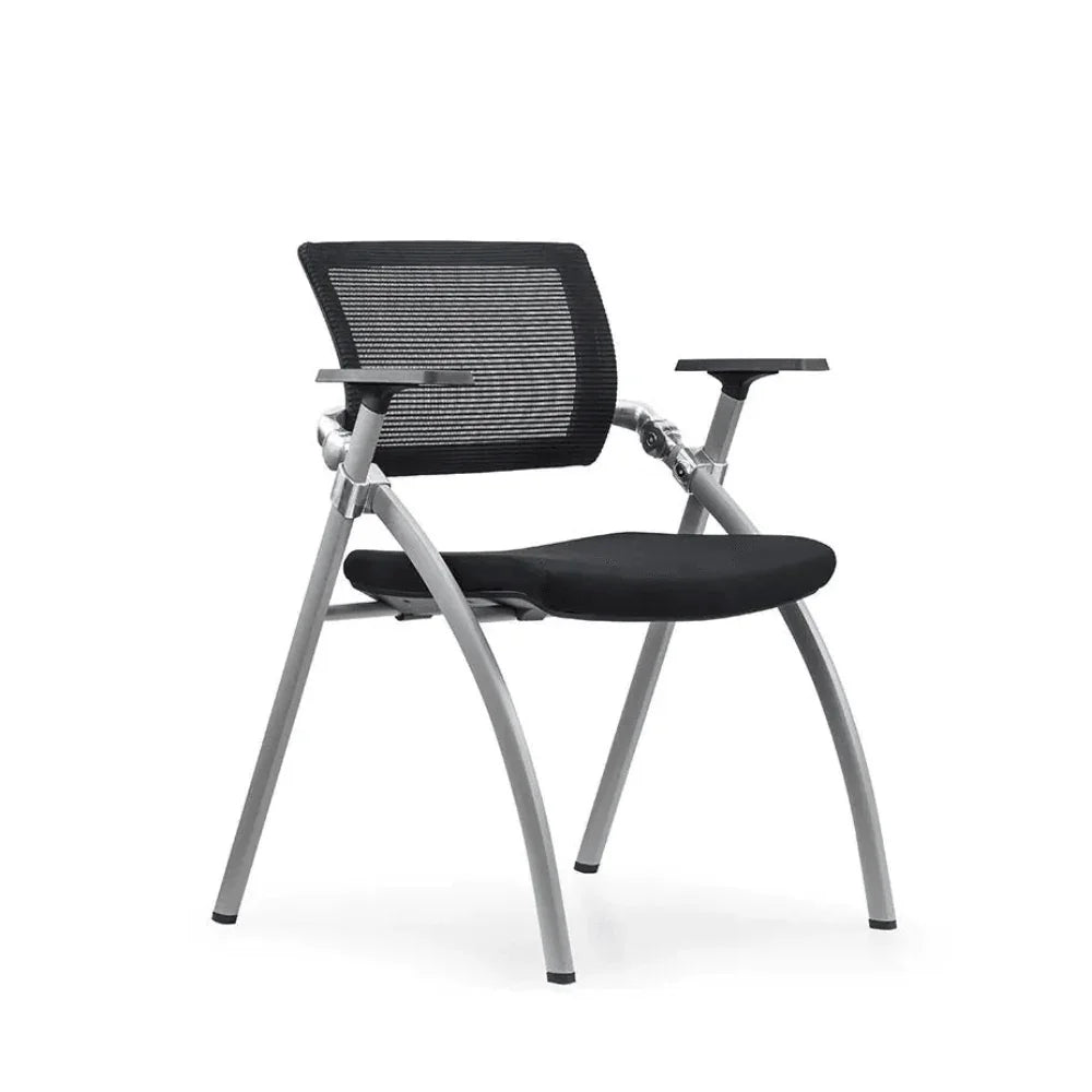 Noctis-B Stackable Training Chair With Armrest and Wheels - Gavisco Office Furniture