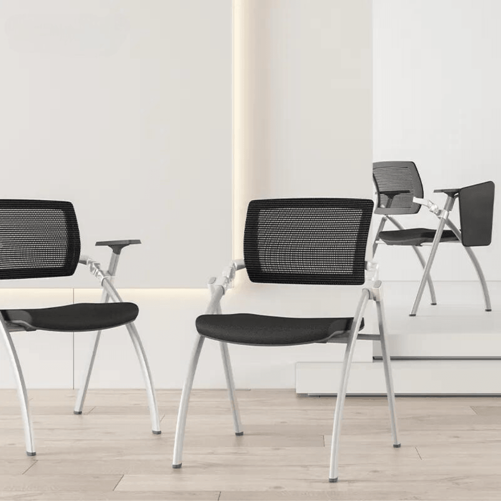 Noctis-A Stackable Training Chair With Wheels - Gavisco Office Furniture