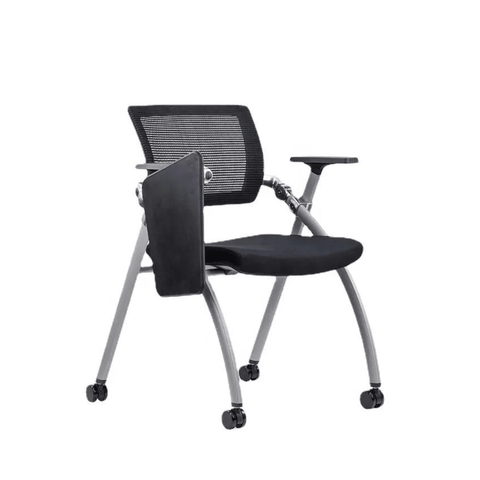 Noctis-C Stackable Training Chair With Writing Board and Wheels - Gavisco Office Furniture