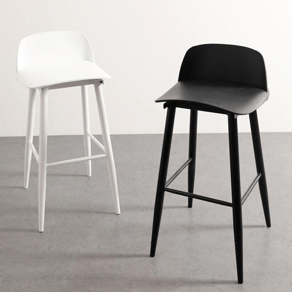 Noddy Simple Plastic High Bar Stool Chair