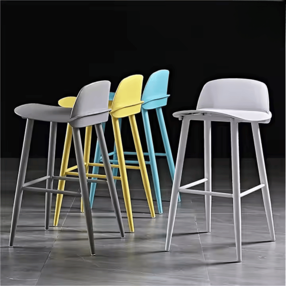 Noddy Simple Plastic High Bar Stool Chair