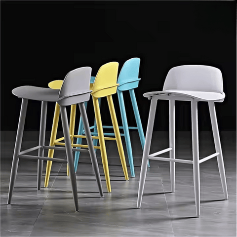 Noddy Simple Plastic High Bar Stool Chair