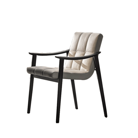 Noel Leather Solid Wood Dining Room Armchair