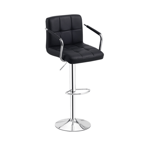 Noel Modern Leather Adjustable Swivel Barstool