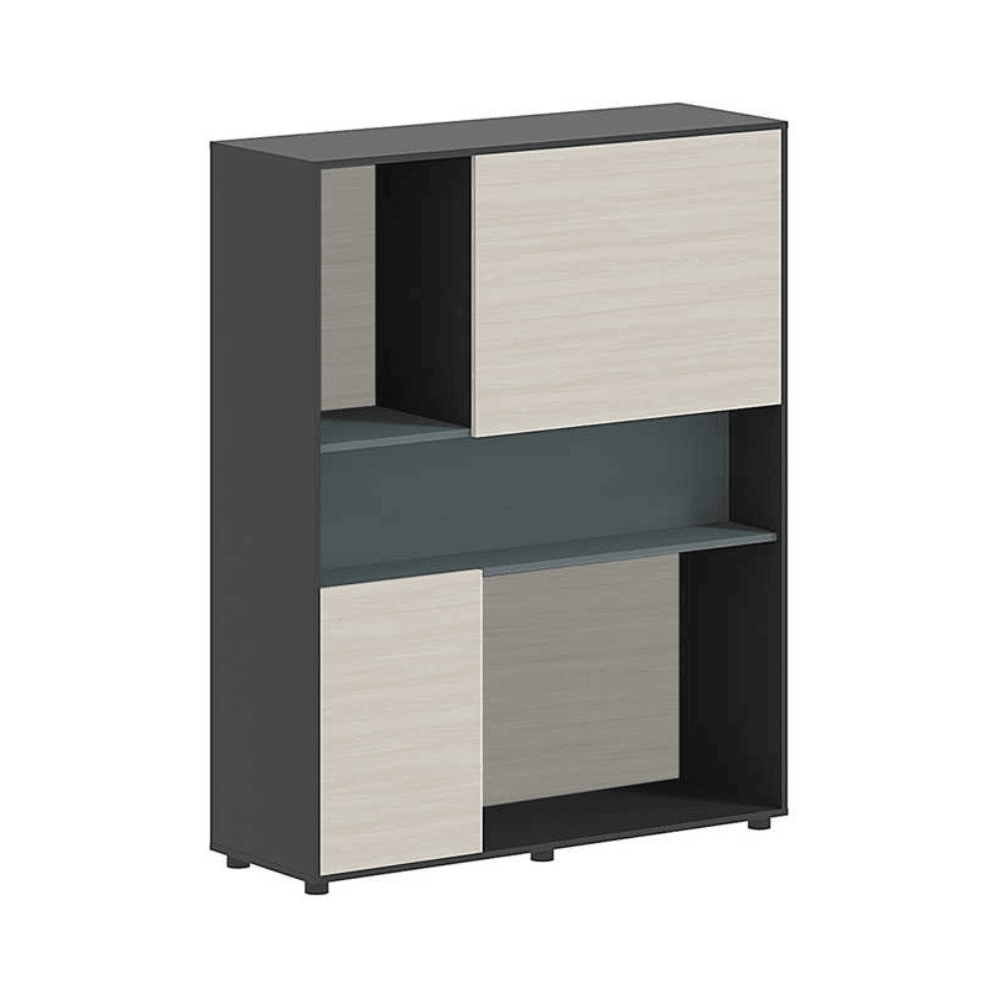 Nord-B Office Wooden Partition Divider Cabinet Selves - Gavisco Office Furniture