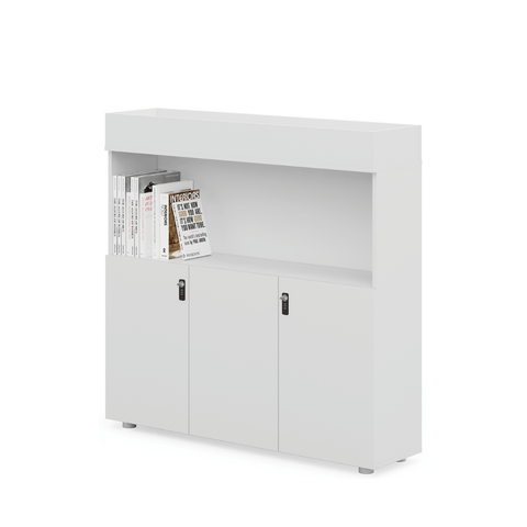 Norse-C 3-Door Office Storage Planter Cabinet with Combination Lock