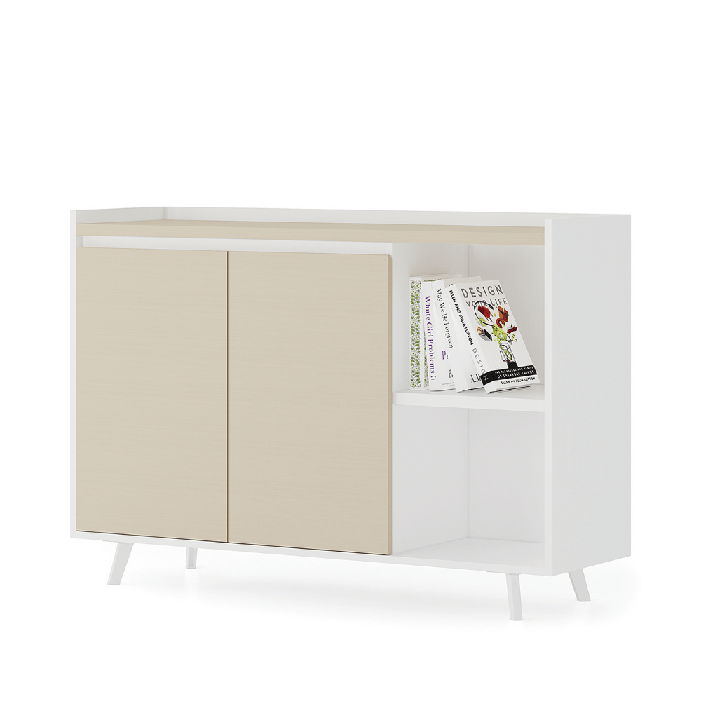 Norse-E 3-Door Office Wooden Storage Filing Cabinet
