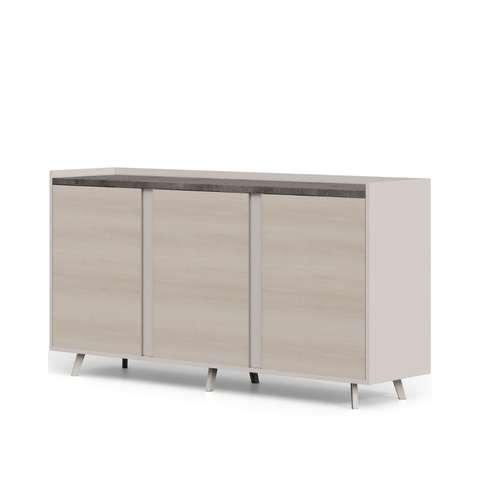 Norse-E 3-Door Office Wooden Storage Filing Cabinet