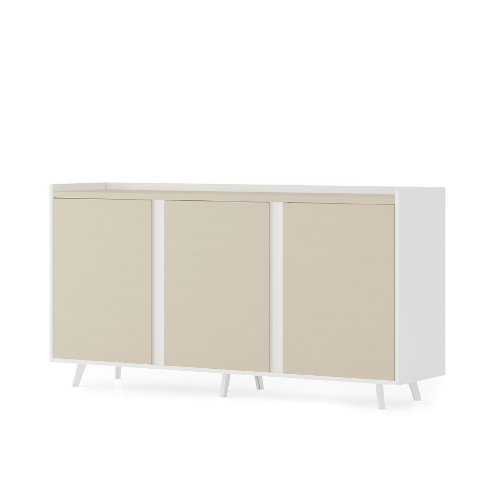 Norse-E 3-Door Office Wooden Storage Filing Cabinet