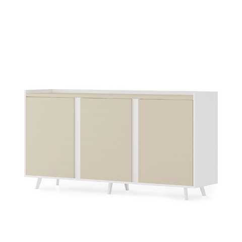 Norse-E 3-Door Office Wooden Storage Filing Cabinet