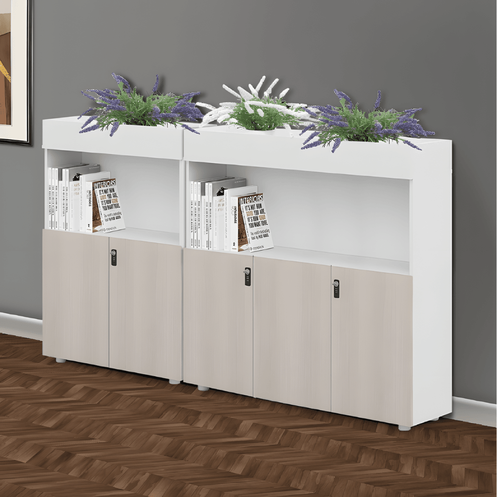 Norse-C 2-Door Office Storage Planter Cabinet with Combination Lock - Gavisco Office Furniture