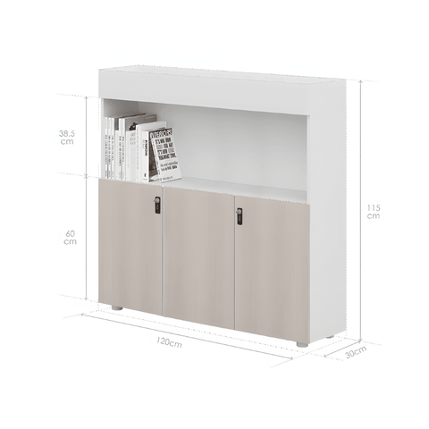 Norse-C 3-Door Office Storage Planter Cabinet with Combination Lock - Gavisco Office Furniture