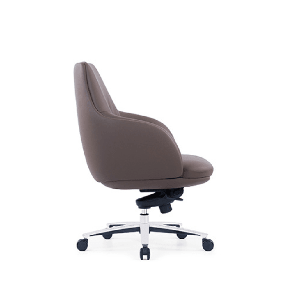 Nova-M Mid Back Office Leather Executive Chair - Gavisco Office Furniture