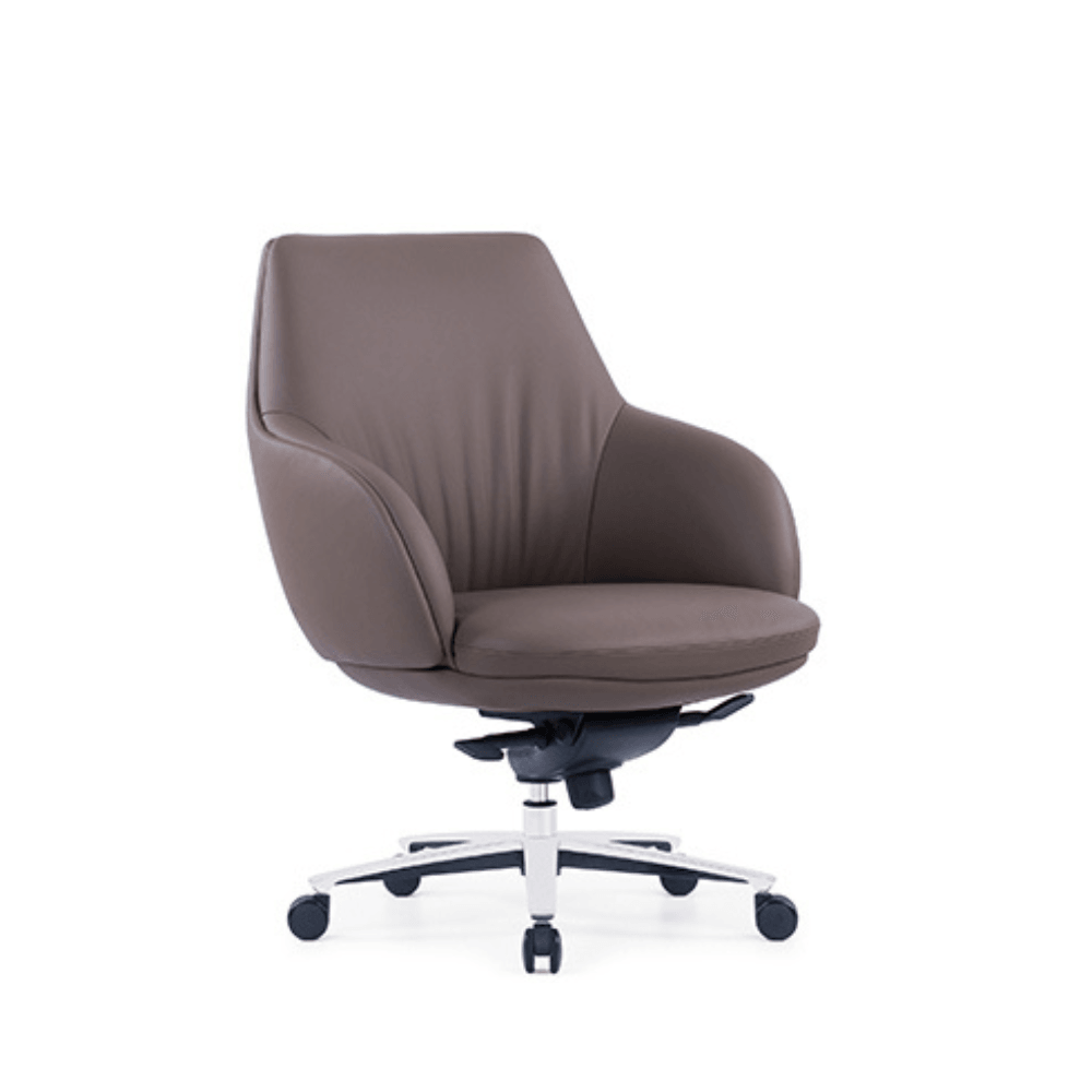 Nova-M Mid Back Office Leather Executive Chair - Gavisco Office Furniture