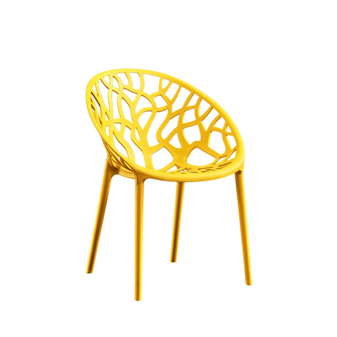 Oaknest Designer Hollow Stackable Outdoor Plastic Chair