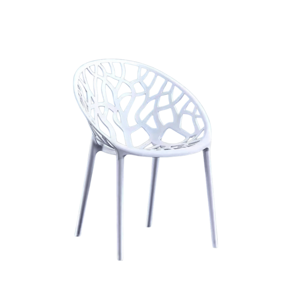 Oaknest Designer Hollow Stackable Outdoor Plastic Chair