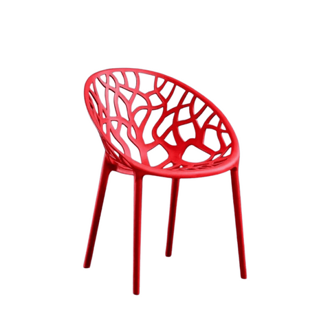Oaknest Designer Hollow Stackable Outdoor Plastic Chair