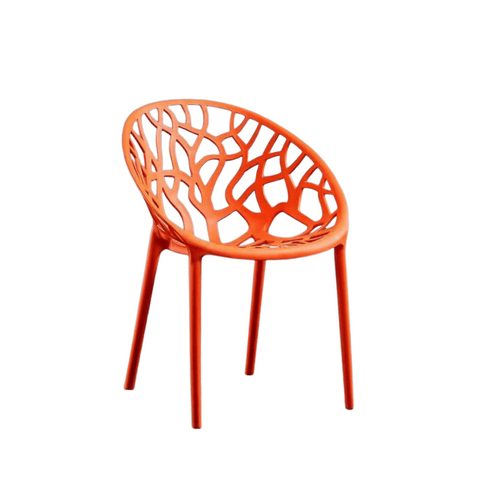 Oaknest Designer Hollow Stackable Outdoor Plastic Chair