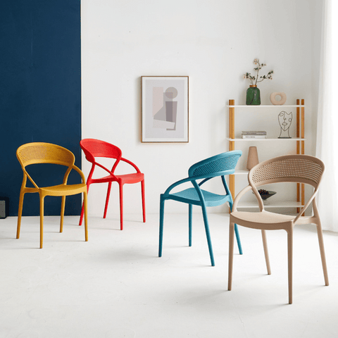 Olivia Modern Stackable Dining Room Plastic Chair