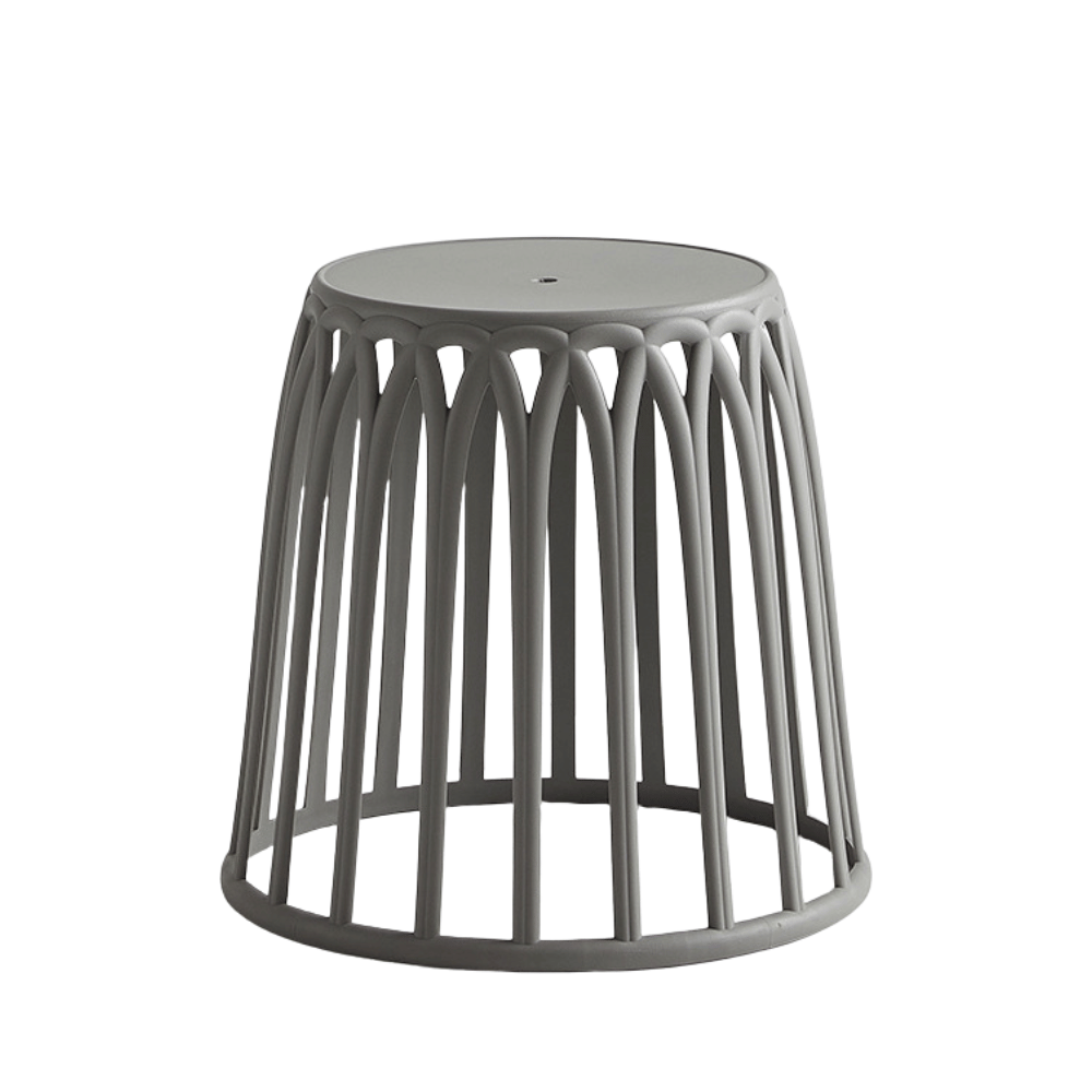 Orbi Stackable Plastic Round Barrel Stool Chair