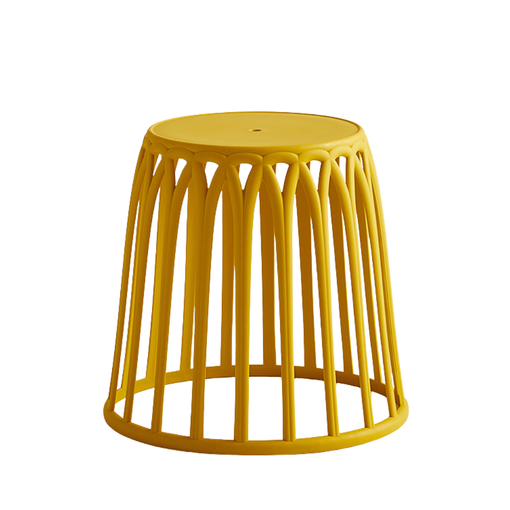 Orbi Stackable Plastic Round Barrel Stool Chair