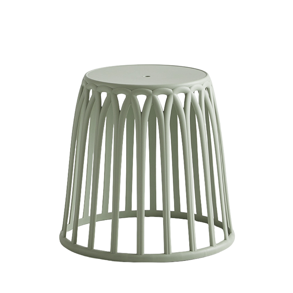 Orbi Stackable Plastic Round Barrel Stool Chair