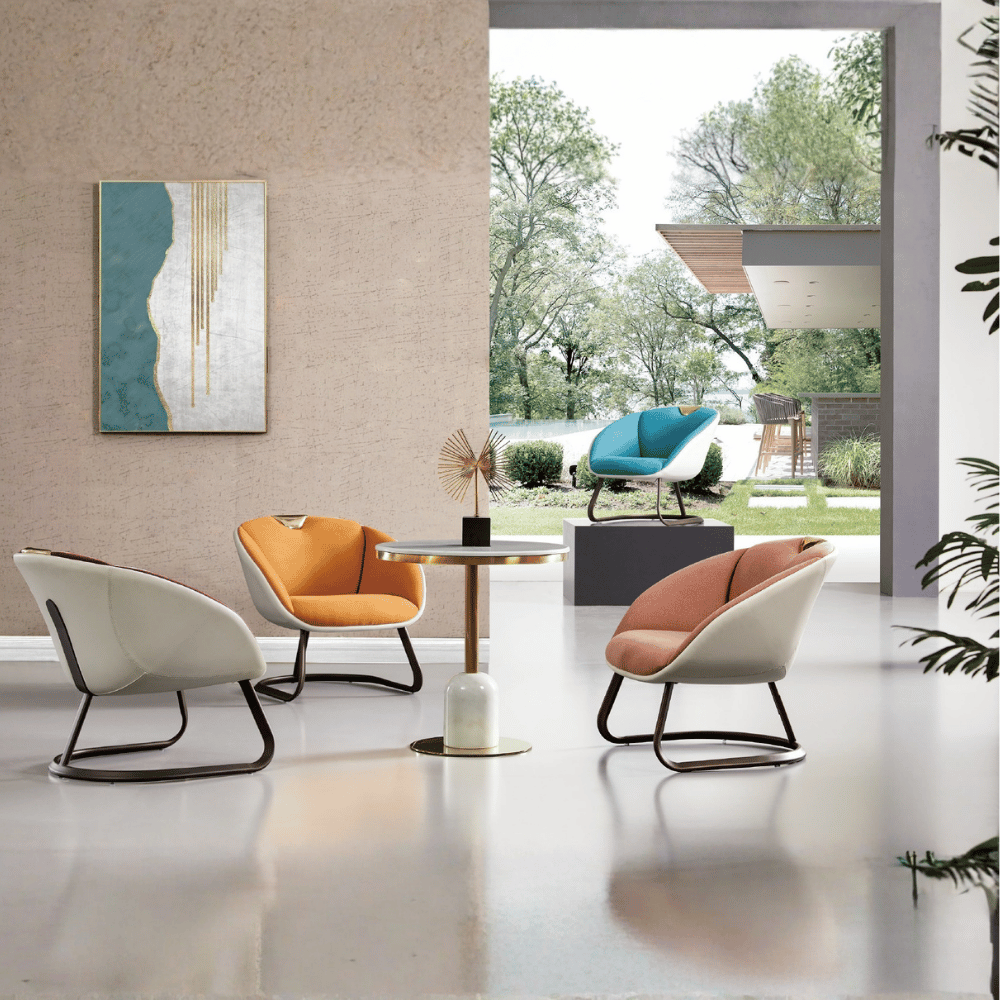 Orbit Round Cantilever Lounge Chair