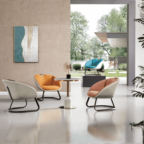 Orbit Round Cantilever Lounge Chair