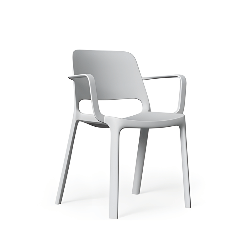 Chair Simple Pastic Orenda-B Simple Plastic Stackable Public Chair with Armrest – Gavisco ...