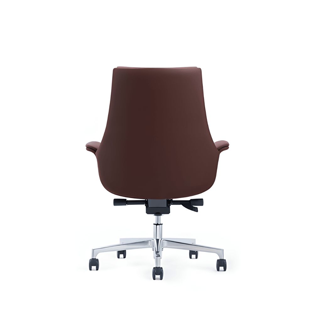 Orga-M Mid Back Genuine Leather Executive Chair - Gavisco Office Furniture