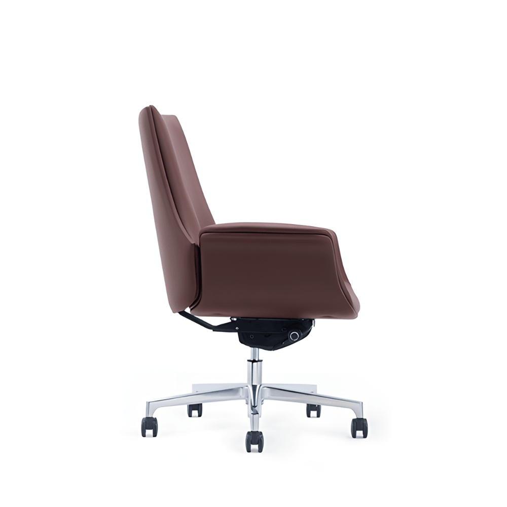 Orga-M Mid Back Genuine Leather Executive Chair - Gavisco Office Furniture