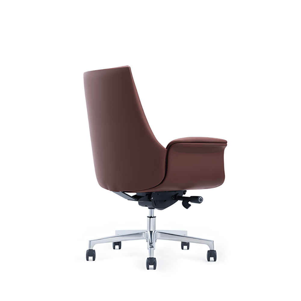 Orga-M Mid Back Genuine Leather Executive Chair - Gavisco Office Furniture