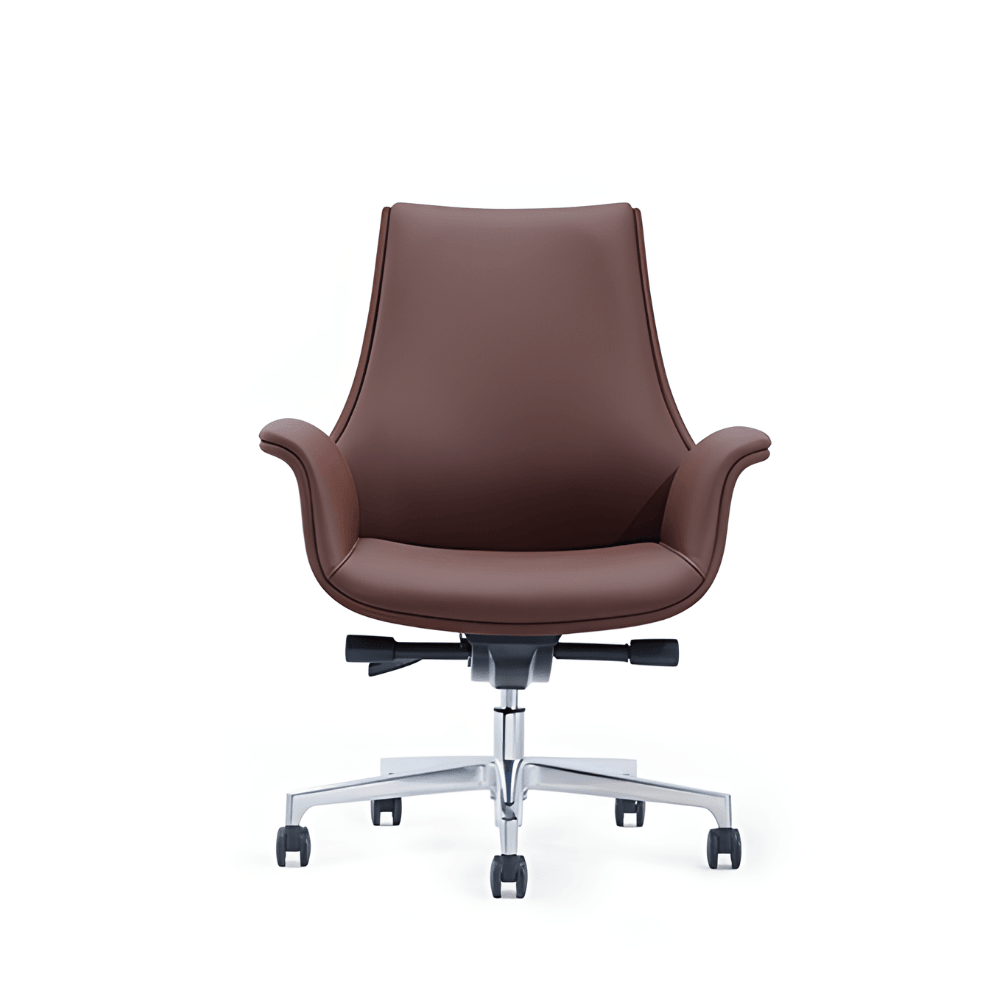 Orga-M Mid Back Genuine Leather Executive Chair - Gavisco Office Furniture