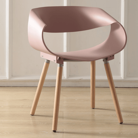 Oro Modern Curved Plastic Dining Chair