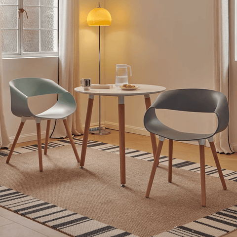 Oro Modern Curved Plastic Dining Chair