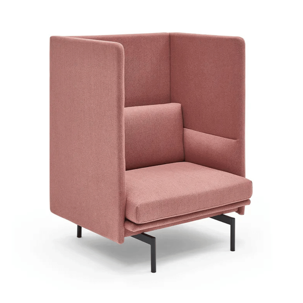 Outline Single Seater Acoustic Privacy Lounge High Back Sofa Booth