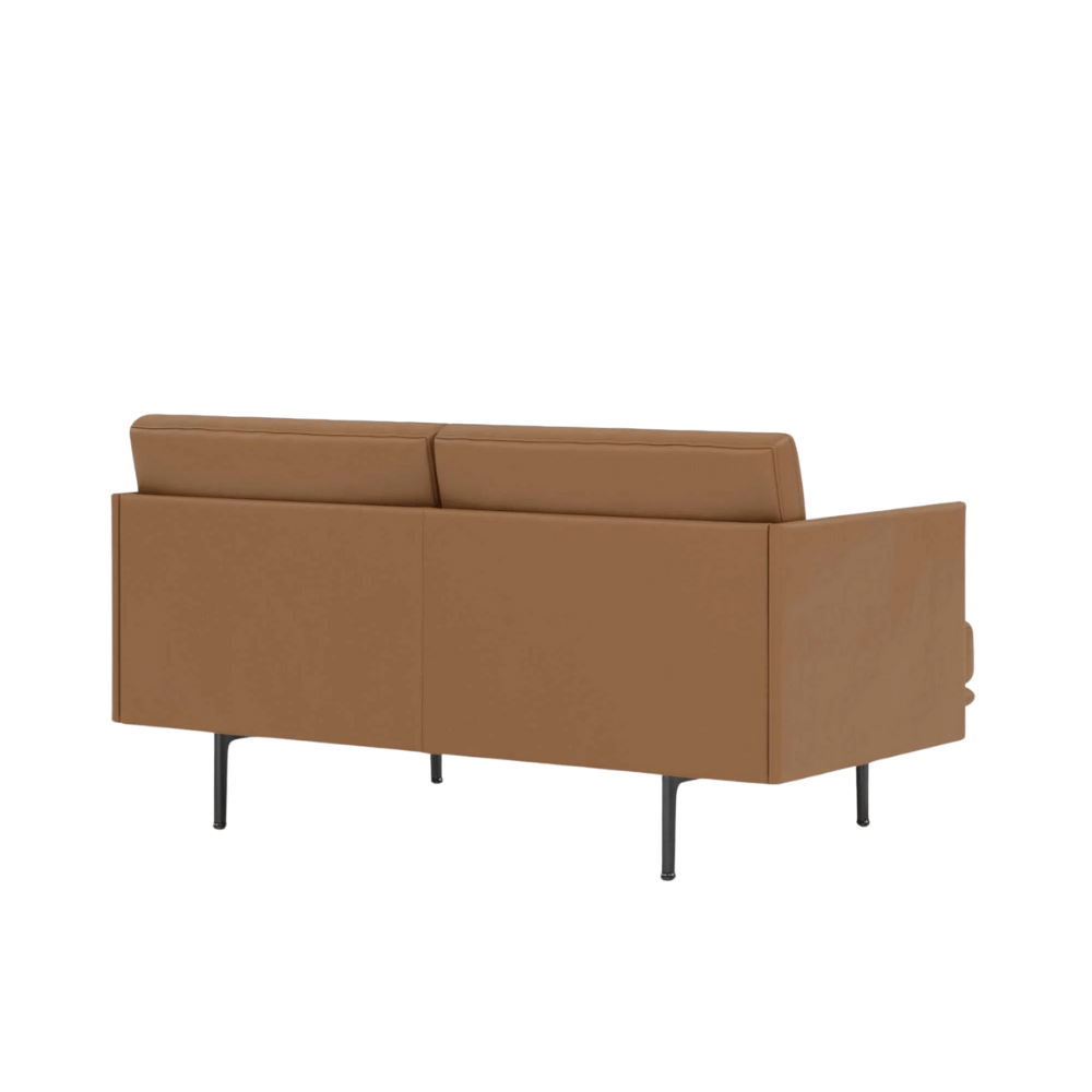 Outline Two Seater Minimalist Deep Seat Office Lounge Sofa