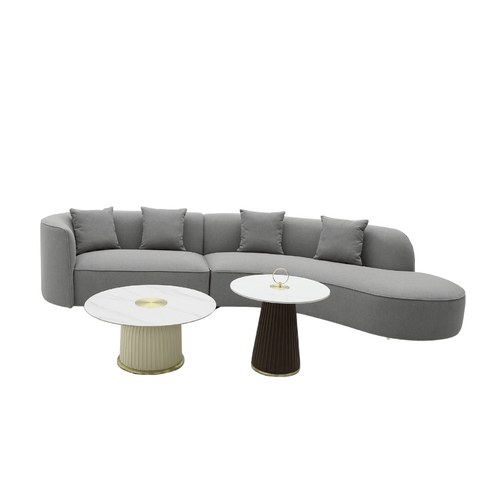 Oval Modern Office Curved Modular Sectional Chaise Lounge Sofa